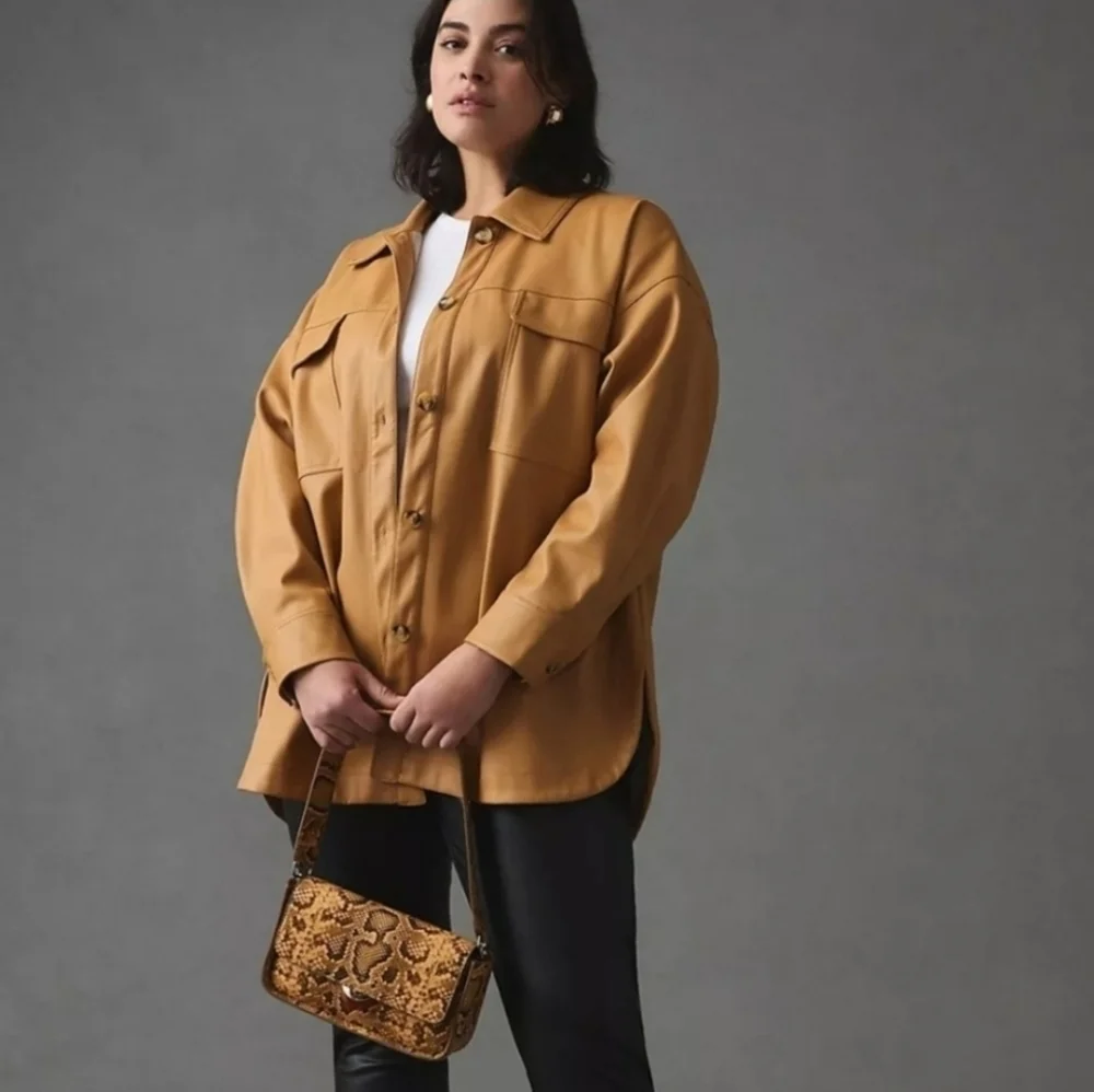 Anthropologie Maeve Faux Leather Jacket – NWT - Picture 2 of 15